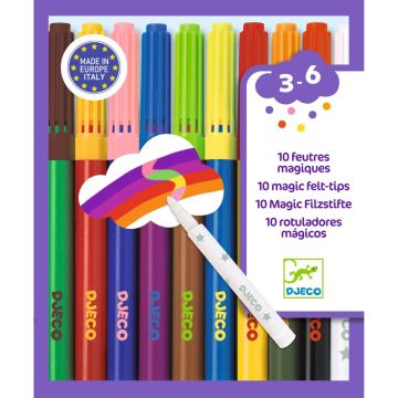 Djeco 3-6 Design MAGISCHE FILZSTIFTE (3 Jahre+) 
