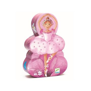 Djeco Puzzle BALLERINA mit Blumen (36 Teile)