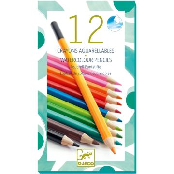 Djeco 12 AQUARELL Buntstifte