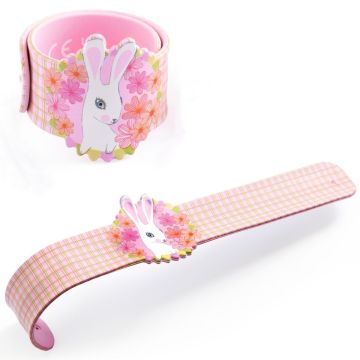Djeco SNAP BRACELET Bunny pink
