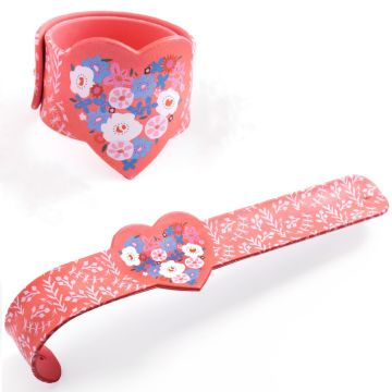Djeco SNAP BRACELETS Heart pink