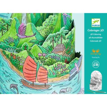 Djeco Ausmalbilder Diorama INSEL