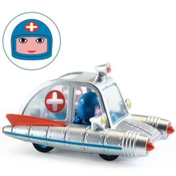 Djeco SPIELZEUGAUTO Crazy Motors KRANKENWAGEN Space Ambulance