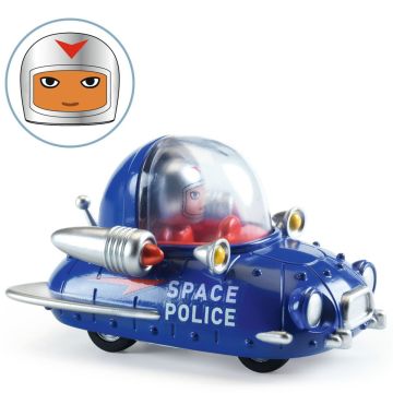 Djeco SPIELZEUGAUTO Crazy Motors POLIZEIAUTO Space Police