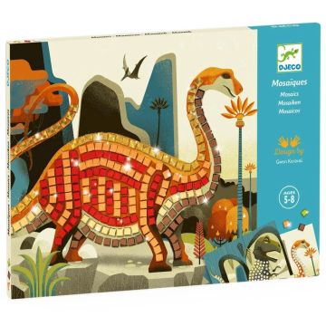 Djeco BASTELSET 2 Mosaik-Bilder "Dinosaurier" (5 Jahre+)