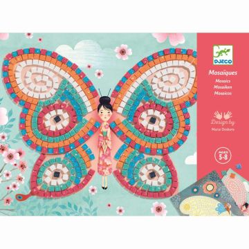 Djeco BASTELSET 2 Mosaik-Bilder "Schmetterlinge" (5 Jahre+)