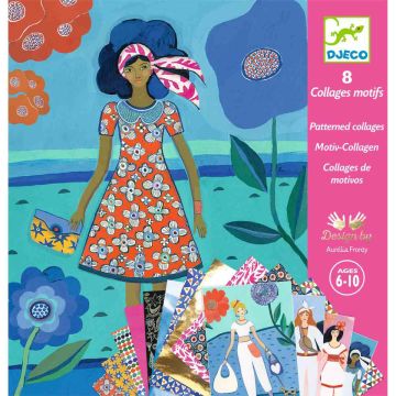 Djeco CRAFT KIT Mini Fashion Studio Collages WAX Trend