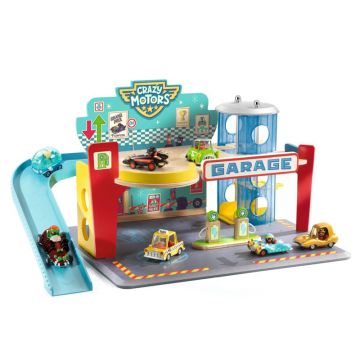 Djeco GARAGE für SPIELZEUGAUTOS Crazy Motors