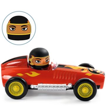 Djeco SPIELZEUGAUTO Crazy Motors RENNWAGEN "Super Speed" Roter Flitzer