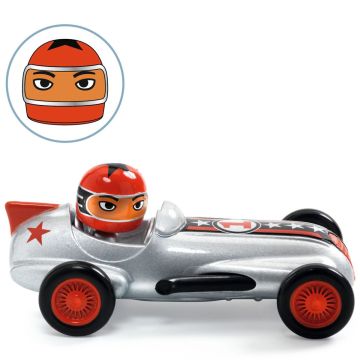 Djeco SPIELZEUGAUTO Crazy Motors RENNWAGEN "Super Speed" Silver Flitzer 