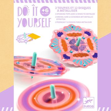 Djeco CRAFT KIT DIY Spinning Top Flower Power 