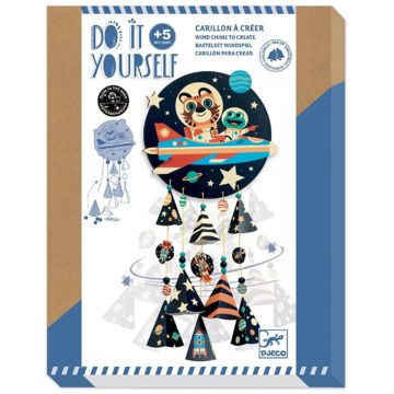 Djeco DIY BASTELSET Windspiel "Stars" Weltraum (5 Jahre+)