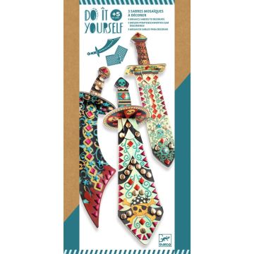 Djeco DIY BASTELSET 3 Schwerter "Mosaik" (5 Jahre+)