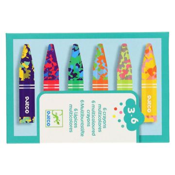 Djeco 3-6 Design 6 WACHSMALKREIDEN (3 Jahre+)