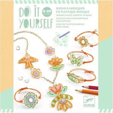 Djeco DIY CRAFT KIT Shrink Plastic "Lotus" (8 years+)