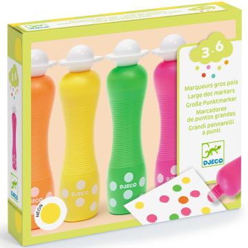Djeco 4 SCHAUMSTOFFMARKER Neon