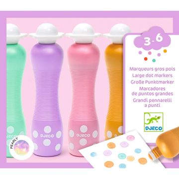 Djeco 3-6 Design 4 SCHAUMSTOFFMARKER Pearly (3 Jahre+)