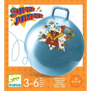 Djeco HÜPFBALL Superheld Blau (Ø45cm)
