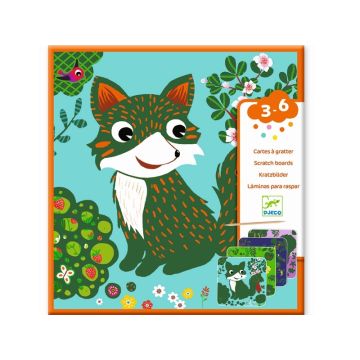 Djeco Scratch Boards FOREST ANIMALS