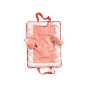 Djeco PUPPE POMEA Wickeltasche Pink Peak
