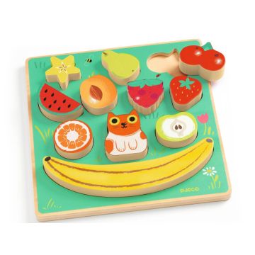 Djeco Relief Puzzle PUZZ & BOOM Fruit