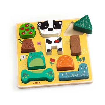 Djeco Relief Puzzle PUZZ & MATCH Animals