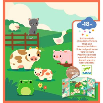 Djeco STICKER Bauernhoftiere (18 M+)