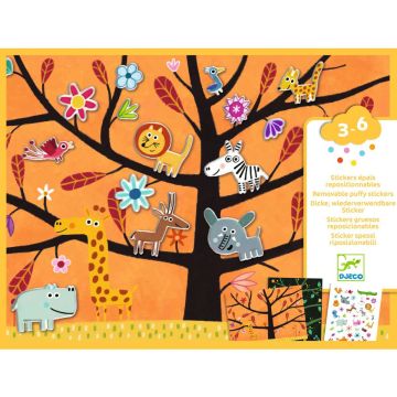 Djeco Sticker Set ANIMALS IN THE TREE
