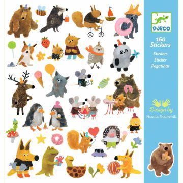 Djeco 160 STICKER Tierfreunde