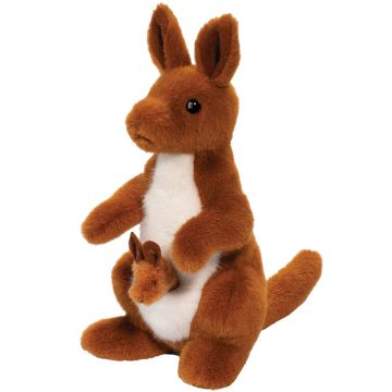 Douglas Toys Kuscheltier KÄNGURU Jill mit Baby Joey (24 cm)