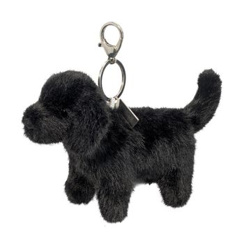 Douglas Toys TASCHENANHÄNGER HUND Labrador Schwarz (12 cm)