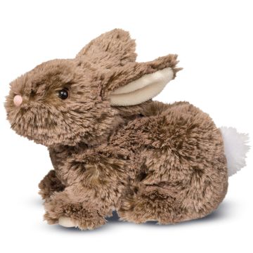 Douglas Toys PLUSH TOY BUNNY Taylor Mocha Sitting (19 cm)