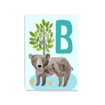 Frau Ottilie ABC Karte B wie BÄR