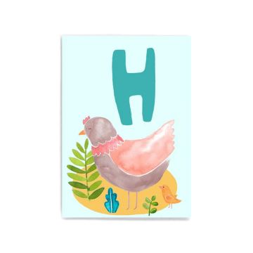 Frau Ottilie ABC Postcard H WIE HENNE
