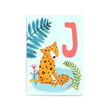 Frau Ottilie ABC Postcard J WIE JAGUAR