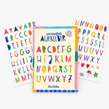 Frau Ottilie Spülmaschinenfeste STICKER "ABC" (2 Bögen)