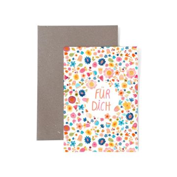 Frau Ottilie Birthday greeting card FOR YOU flowers