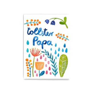 Frau Ottilie Postkarte TOLLSTER PAPA Blumen