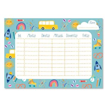Frau Ottilie Timetable BEAUTIFUL COLORFUL THINGS blue-green