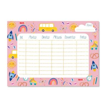 Frau Ottilie Timetable BEAUTIFUL COLORFUL THINGS pink