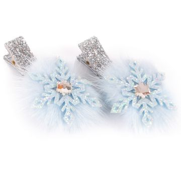 Great Pretenders 2 HAIR CLIPS Snowflakes "Frosty Sisters"