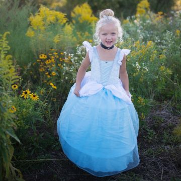 Great Pretenders KOSTÜM PRINZESSIN "Cinderella" mit Halsband (7-8 Jahre)