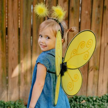 Great Pretenders BUMBLE BEE COSTUME Headband & Wings 