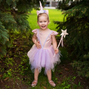 Great Pretenders Costume UNICORN DRESS with Headband Shimmering Pink (3-4 years)