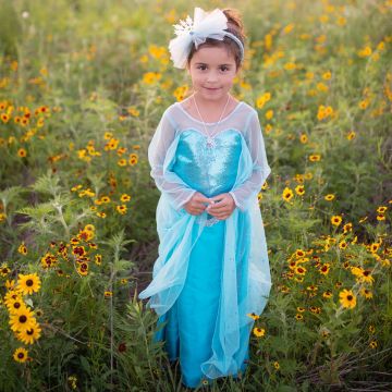 Great Pretenders KOSTÜM PRINZESSIN "Eiskönigin" blau (5-6 Jahre)