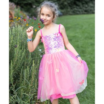 Great Pretenders Kostüm SCHMETTERLING KLEID pink (7-8 Jahre)
