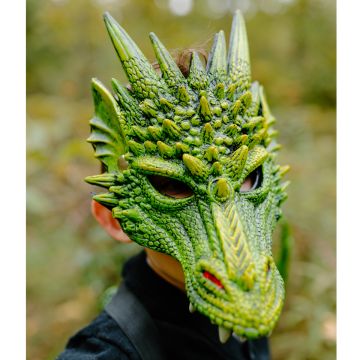 Great Pretenders DRAGON MASK Green