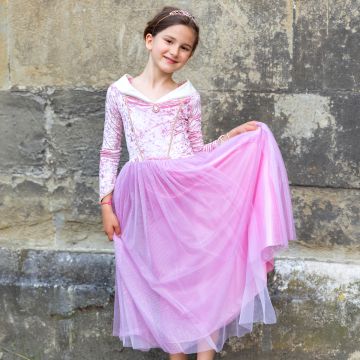 Great Pretenders PRINZESSIN KOSTÜM Samtkleid rosa (7-8 Jahre)