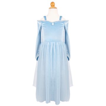 Great Pretenders Kostüm PRINZESSIN KLEID aus Samt "Sisters Forever" Blau (3-4 Jahre)