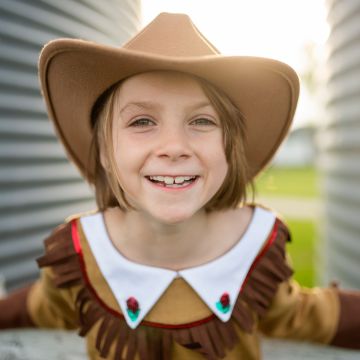 Great Pretenders COWBOY & COWGIRL HAT Brown